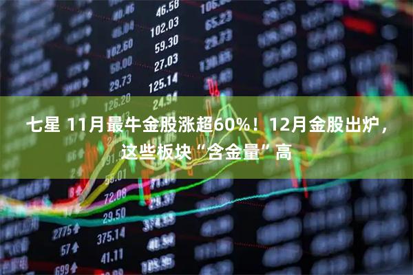 七星 11月最牛金股涨超60%！12月金股出炉，这些板块“含金量”高